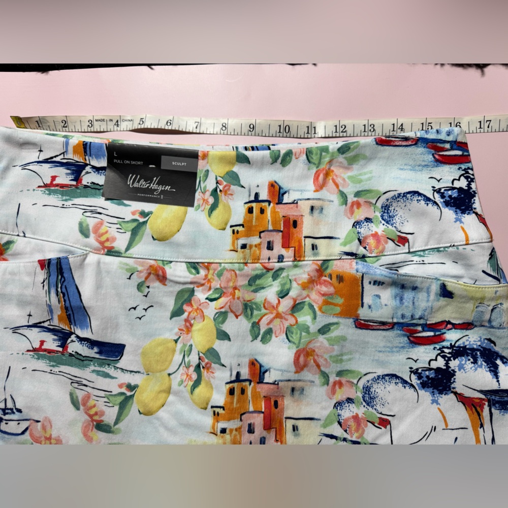 Ladies Walter Hagen Sicily Scape Multicolor Golf / Tennis Skort NWT - Picture 9 of 12